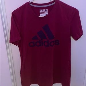 maroon adidas athletic tee (ON HOLD for victoriabal)